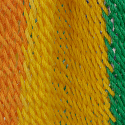 Mayan Legacy Extra Large Outdoor Cotton Mexican Hammock Chair in Rainbow Colour.