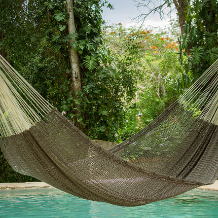 Outdoor undercover cotton Mayan Legacy hammock King size Dream Sands.