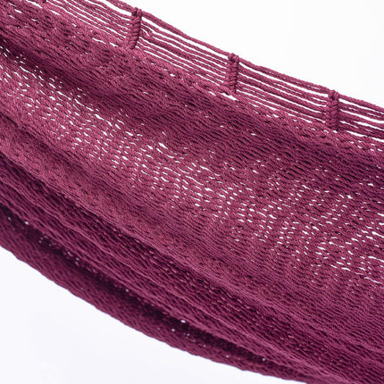 Outdoor undercover cotton Mayan Legacy hammock King size Mexican Pink.