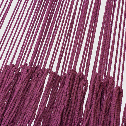 Outdoor undercover cotton Mayan Legacy hammock King size Mexican Pink.