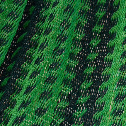 Mayan Legacy Queen Size Outdoor Cotton Mexican Hammock in Jardin Colour.