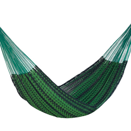Mayan Legacy Queen Size Outdoor Cotton Mexican Hammock in Jardin Colour.