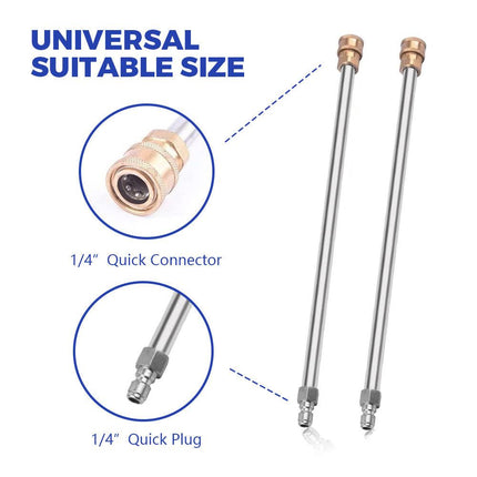 2In1 Surface Cleaner 16.5Inch Undercarriage Washer Pressure Washer Max 4000PSI 1/4 Quick Connector with Universal Wheels and Wands for Car Ground Cleaning.
