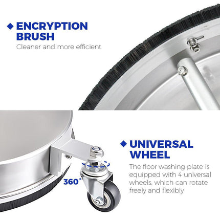 2In1 Surface Cleaner 16.5Inch Undercarriage Washer Pressure Washer Max 4000PSI 1/4 Quick Connector with Universal Wheels and Wands for Car Ground Cleaning.