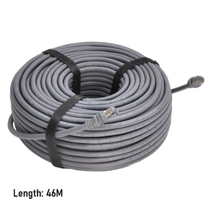 46M/150FT Replacement Gen 3 Cable 26AWG for Starlink Rectangular Satellite V3 Waterproof Weatherproof High Speed Supports Bandwidths up to 1200Mbps Gray.