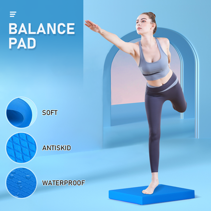 Balance Foam Pad Non-Slip Mat Exercise Soft pads for Fitness and Balance Strength Training Yoga Pilates Gym for Physical Therapy Knee Cushion.