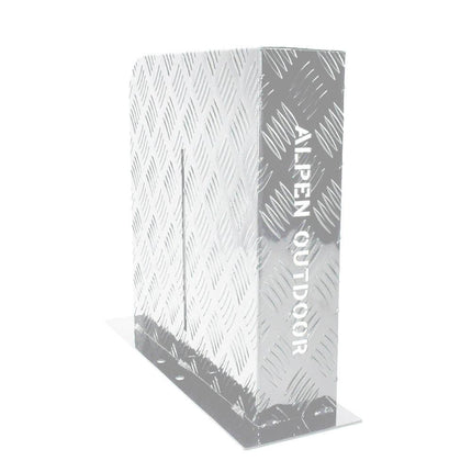 Alpen Outdoor Base Mount 2mm Thickness Aluminium Diesel Heater Fuel Tank Cover Left for 10L 15L Fuel Tank Silver.