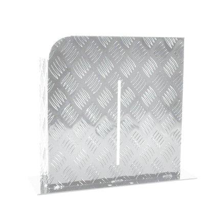 Alpen Outdoor Base Mount 2mm Thickness Aluminium Diesel Heater Fuel Tank Cover Left for 10L 15L Fuel Tank Silver.