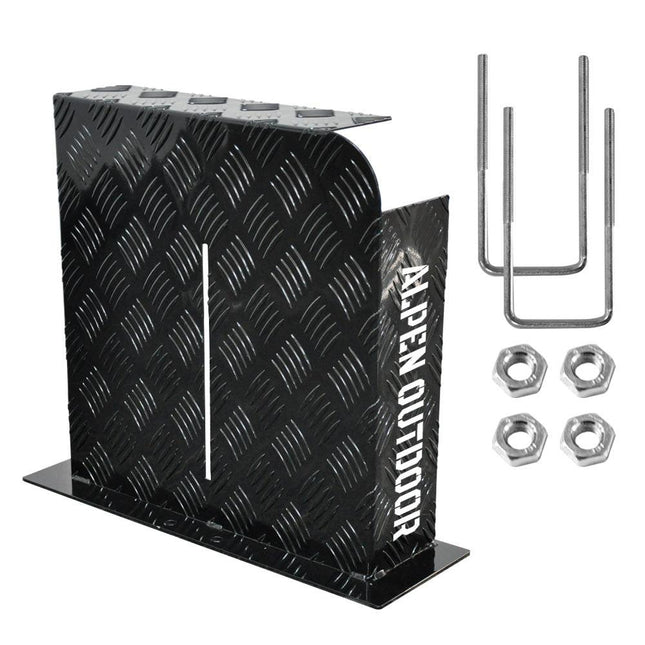 Alpen Outdoor Fuel Tank Cover Right Side Base Mount 2mm Thickness Aluminium Diesel Heater for 10L 15L Fuel Tank Black.