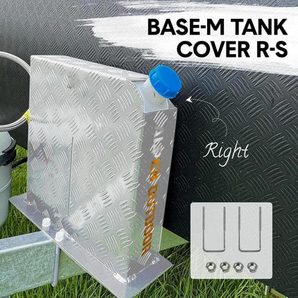 Alpen Outdoor Silver Fuel Tank Cover Right SideBase Mount 2mm Thickness Aluminium Diesel Heater Fuel Tank Cover Right for 10L 15L Silver.