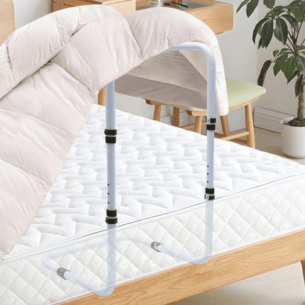 Blanket Lifter Bar 62-82cm Height Adjustable Feet Tent Steel Bed Cradle Max Load 136kg with 4 Clips for Feet Toes Leg Knee Ankle Post Surgery Recovery.