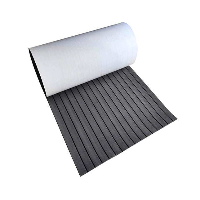 EVA Foam Boat Flooring Mat Faux Decking Teak Marine Mat Boat Carpet Sea Deck Flooring for Motorboat RV Yacht Kayak Surfboard 240cmx90cm Dark Grey.