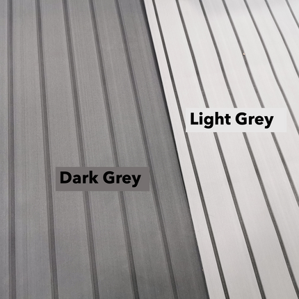 EVA Foam Boat Flooring Mat Faux Decking Teak Marine Mat Boat Carpet Sea Deck Flooring for Motorboat RV Yacht Kayak Surfboard 240cmx90cm Dark Grey.
