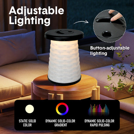 Multi-Functional Outdoor Stool for Aussie Night Camping Fishing Telescopic Hook Rod Lanterns Tarps Hanging No-Tools Assembly Anti-Corrosion PP.