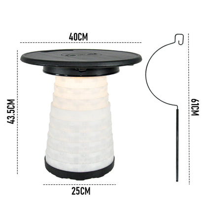 Multi-Functional Outdoor Stool for Aussie Night Camping Fishing Telescopic Hook Rod Lanterns Tarps Hanging No-Tools Assembly Anti-Corrosion PP.