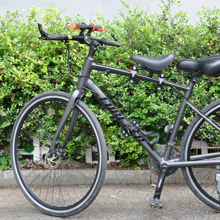 3 In 1 Kids Bike Mounted Front Seat Detachable With Handlebar Foot Pedal Bicycle Seat for Children 1-8 Years Compatible with All Adult Mountain Bikes.
