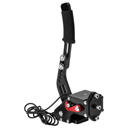 Racing Games Handbrake PC USB Universal Adjustable Aluminium Alloy Handbrake Dual Modes Plug and Play Applicable All Steering Wheel Stand SIM Racing Games.