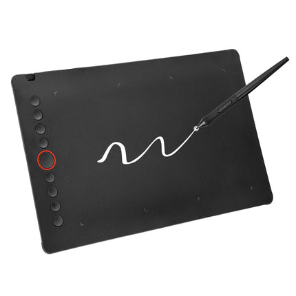 Digital Graphics Tablet Drawing Pad 8192 Levels Large Working Area 285x180mm Compatible with Win/MacOS Support PC/Mobile for Drawing Designing Teaching.