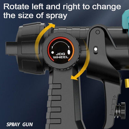 1400ml Cordless High Pressure Spray Gun Flow Adjustable Spray Gun Paint Sprayer Home Interior Exterior With 2 Nozzles For Makita 21V Battery-Skin Only.