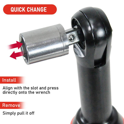 Cordless Electric Ratchet Wrench Set 12V Power Electric Ratchet Wrench 3/8inch 400 RPM Variable Speed with Sockets Two 2000mAh Batteries and Charger.