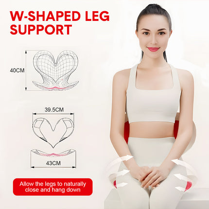 BKT Cushion Portable Ergonomic Lower Back Seat Lumbar Support Chair Posture Correction Max Load 110kg for Home Office Chair and Floor Seat Red Heart Design.