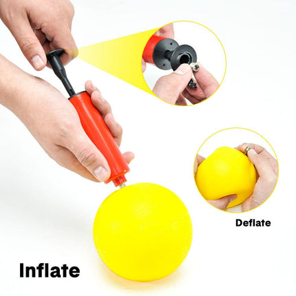 Portable Outdoor Spikeball Roundnet Game Set Team Beach Ball Game Bouncer Toy with Carrying Bag Net and 3 Balls Played Indoor Outdoor Lawn Beach Tailgating.