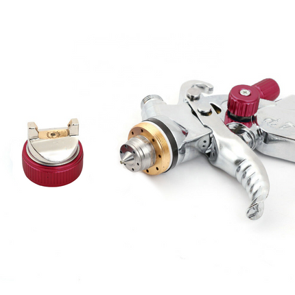 Air Spray Gun HVLP Kit Paint Gun Gravity Feed Air Spray Gun Airbrush Painting Tool 3 Nozzle 1.4mm 1.7mm 2mm With Tips for Wall Fencing Decking Painting.