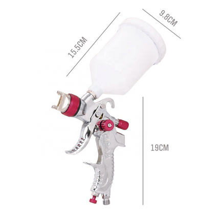 Air Spray Gun HVLP Kit Paint Gun Gravity Feed Air Spray Gun Airbrush Painting Tool 3 Nozzle 1.4mm 1.7mm 2mm With Tips for Wall Fencing Decking Painting.