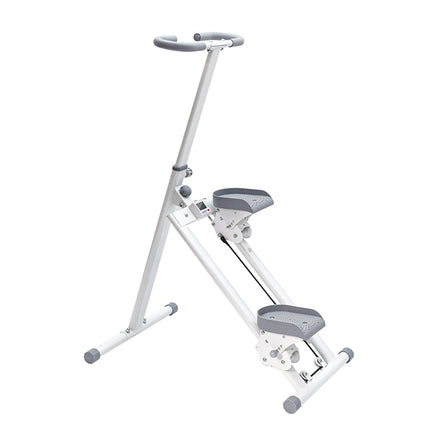 Foldable Stair Stepper for Home Gym Exercise Height Adjustable Vertical Climber Machine 150kg Loading Capacity with Digital Display for Full-Body Workout.