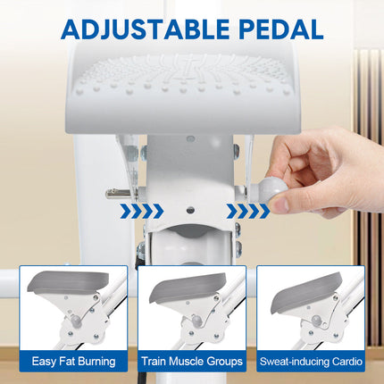 Foldable Stair Stepper for Home Gym Exercise Height Adjustable Vertical Climber Machine 150kg Loading Capacity with Digital Display for Full-Body Workout.