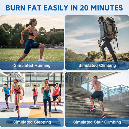 Foldable Stair Stepper for Home Gym Exercise Height Adjustable Vertical Climber Machine 150kg Loading Capacity with Digital Display for Full-Body Workout.