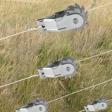 50 Pack Inline Cliplock Wire Strainer Aluminum Alloy Heavy Duty Wire Ratchet Tensioner for Electric Fence.