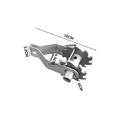 50 Pack Inline Cliplock Wire Strainer Aluminum Alloy Heavy Duty Wire Ratchet Tensioner for Electric Fence.