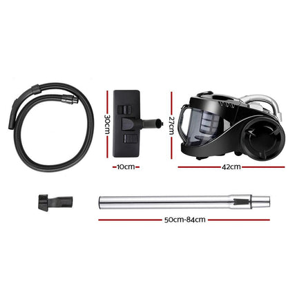 Devanti 2200W Bagless Vacuum Cleaner Black.