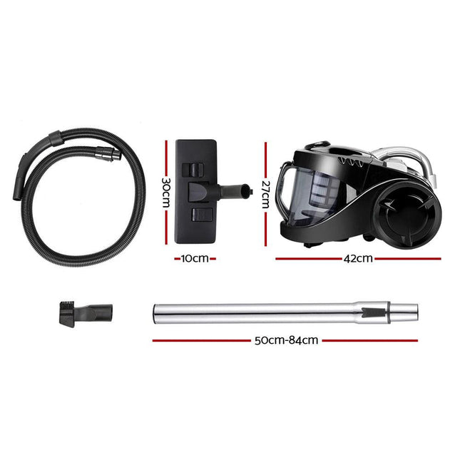 Devanti 2200W Bagless Vacuum Cleaner Black.