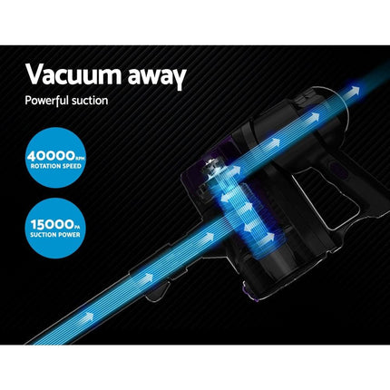Devanti Stick Vacuum Cleaner Handheld Corded 450W Purple.