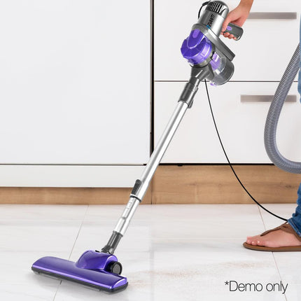 Devanti Stick Vacuum Cleaner Handheld Corded 450W Purple.