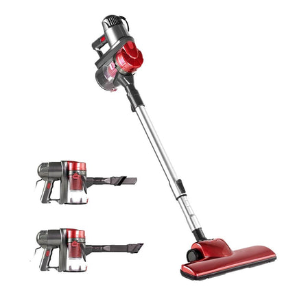 Devanti Stick Vacuum Cleaner Handheld Corded 450W Red.