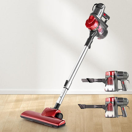 Devanti Stick Vacuum Cleaner Handheld Corded 450W Red.