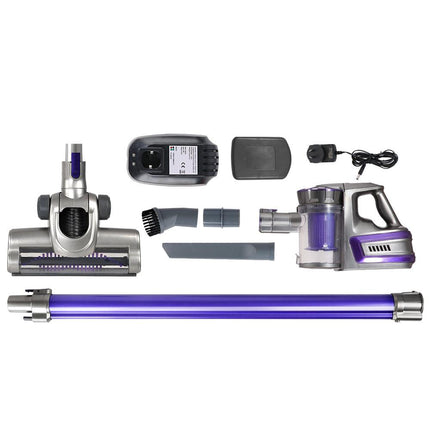 Devanti Stick Vacuum Cleaner Bagless Cordless 150W Purple.