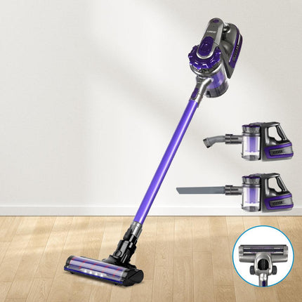 Devanti Stick Vacuum Cleaner Cordless Roller Brush 150W Purple.