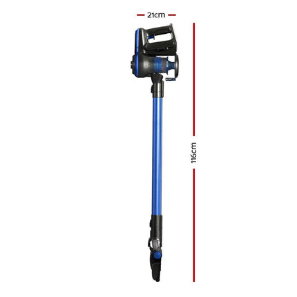 Devanti Stick Vacuum Cleaner Brushless Cordless 250W Blue.