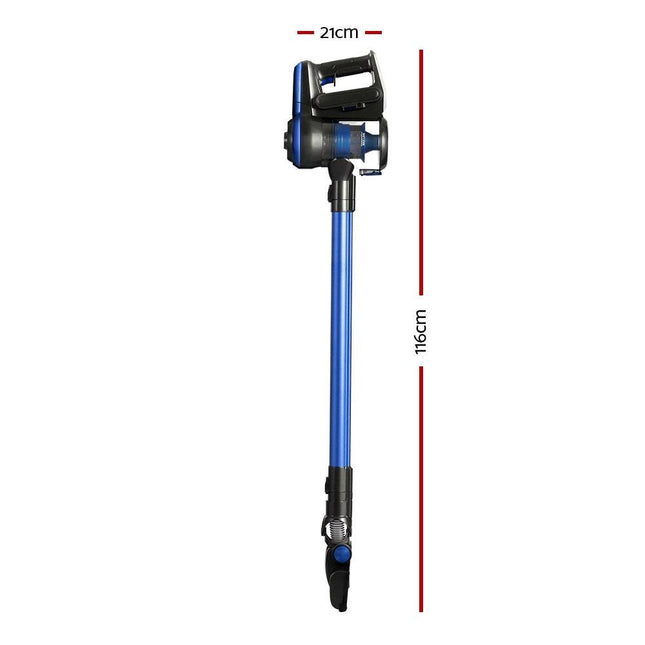 Devanti Stick Vacuum Cleaner Brushless Cordless 250W Blue.