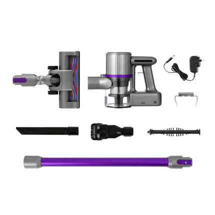 Devanti Stick Vacuum Cleaner Bagless Cordless 120W Purple.