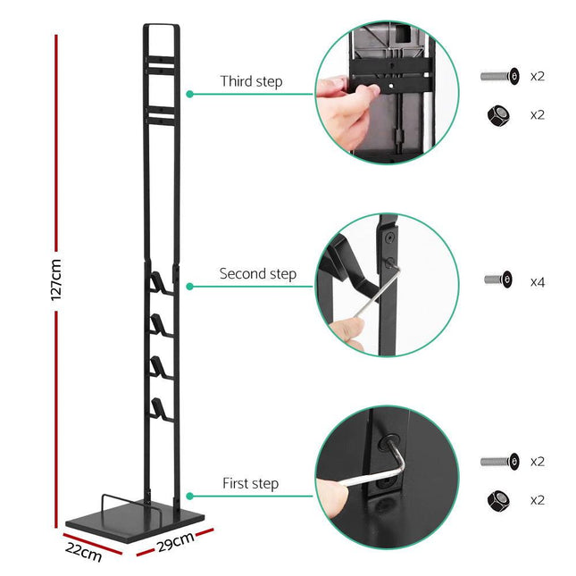 Artiss Freestanding Dyson Vacuum Cleaner Stand for V6 7 8 10 11 Black.