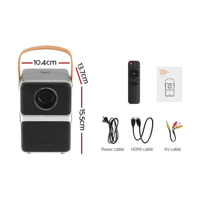 Devanti Portable Mini Video Projector 4K Wifi Home Theater HDMI Support 1080P.