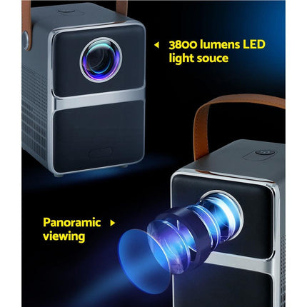 Devanti Portable Mini Video Projector 4K Wifi Home Theater HDMI Support 1080P.