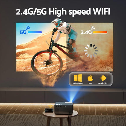 Devanti Video Project 4K 1080P Official Google TV 5G Wifi Home Cinema.