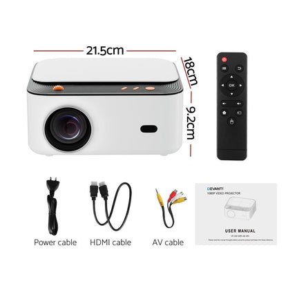Devanti Video Project 4K 1080P Android 5G Wifi Home Cinema.