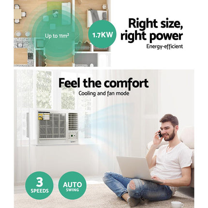 Devanti Window Air Conditioner 1.7kW.